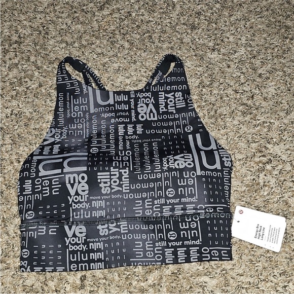 Lululemon Energy Bra High Neck Long Line Nwts Sz 2 Color Code-LMBB